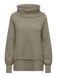 ONLY Sweter w kolorze szarobrązowym rozmiar: M. Brązowe swetry Only, m, bez wzorów, ze splotem, bez ramiączek. Za 83.62 zł.