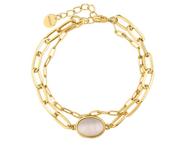 Bransoletka z mosiądzu pozłacana z kocim okiem. Bransoletki Artelioni, pozłacane. Za 149.00 zł.