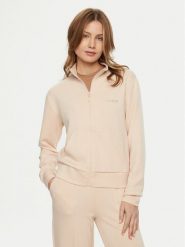 Guess Bluza V5RQ17 KCOB2 Beżowy Regular Fit. Brązowe bluzy Guess, xxs, z aplikacjami, z wiskozy, bez kaptura. Za 219.99 zł.