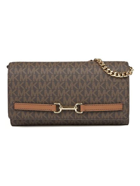 Michael Kors Torebka w kolorze ciemnobrązowym - 19 x 9 x 2 cm rozmiar: onesize. Brązowe torby na ramię Michael Kors, bez wzorów, z materiału, na ramię, bez dodatków. Za 630.93 zł.