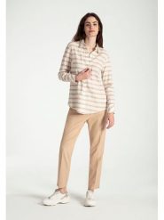 More & More Bluzka w kolorze beżowo-kremowym rozmiar: 42. Brązowe bluzki More & More, bez wzorów, bez kołnierzyka, bez ramiączek. Za 134.53 zł.