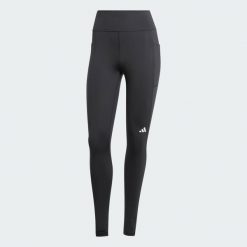 Legginsy Own the Run Winter Full Length. Czarne legginsy Adidas, xl, bez wzorów, z elastanu, z podwyższonym stanem. Za 248.00 zł.