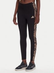 Adidas Legginsy Animal Print 3-Stripes JM1864 Czarny Slim Fit. Czarne legginsy Adidas, s, bez wzorów, z bawełny. Za 149.99 zł.