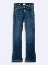 LTB Dżinsy "Fallon" - Flared fit - w kolorze granatowym rozmiar: W29/L34. Niebieskie jeansy LTB, l, z aplikacjami. Za 172.89 zł.