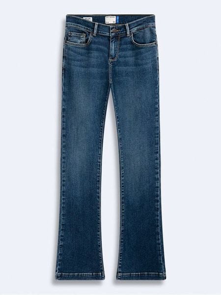 LTB Dżinsy "Fallon" - Flared fit - w kolorze granatowym rozmiar: W26/L34. Niebieskie jeansy LTB, l, z aplikacjami. Za 119.95 zł.