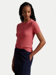 Polo Ralph Lauren Sweter 211965761002 Różowy Slim Fit. Czerwone swetry Polo Ralph Lauren, xl, bez wzorów, z bawełny, bez ramiączek. Za 389.99 zł.