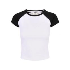 Damska koszulka retro baseballowa Urban Classics Organic Stretch. Białe koszulki sportowe Urban Classics, bez wzorów, bez ramiączek. Za 149.50 zł.