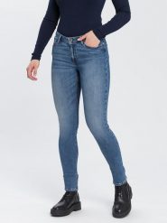Cross Jeans Dżinsy - Skinny fit - w kolorze niebieskim rozmiar: W28/L34. Niebieskie jeansy Cross Jeans, l, z aplikacjami. Za 69.58 zł.