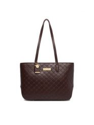 Nine West Torebka CEO-REFINED ELEGANCE-JH7436 Brązowy. Brązowe shopper Nine West, bez wzorów, ze skóry, bez dodatków. Za 279.99 zł.