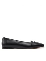 KARL LAGERFELD Baleriny KL40180 Czarny. Czarne baleriny KARL LAGERFELD, bez wzorów, ze skóry, bez obcasa. Za 939.99 zł.