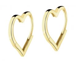 Złote kolczyki - serca. Żółte kolczyki Apart, złote. Za 949.00 zł.