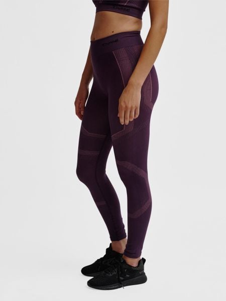 Legginsy damskie Hummel hmlMT. Fioletowe legginsy Hummel, s, bez wzorów, z materiału. Za 181.15 zł.