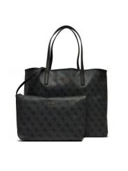 Guess Torebka Eliette Logo HWSG93 18290 Czarny. Czarne shopper Guess, z aplikacjami, ze skóry, bez dodatków. Za 479.99 zł.