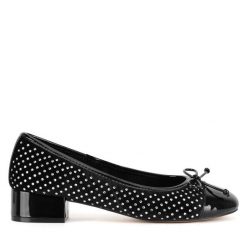 Baleriny Nine West. Czarne baleriny Nine West, bez wzorów, bez obcasa. Za 229.99 zł.