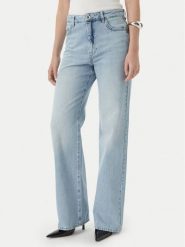 Patrizia Pepe Jeansy 2P1772/D070-CB21 Niebieski jasny Straight Fit. Niebieskie jeansy Patrizia Pepe, bez wzorów. Za 919.99 zł.