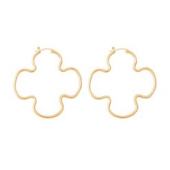 Kolczyki Clover 5 cm pozłacane. Żółte kolczyki Lilou, pozłacane. Za 179.00 zł.