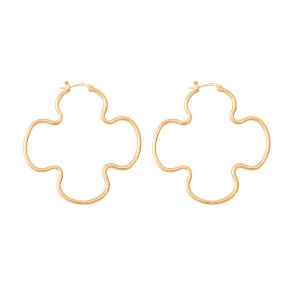 Kolczyki Clover 5 cm pozłacane. Żółte kolczyki Lilou, pozłacane. Za 179.00 zł.