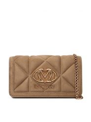 LOVE MOSCHINO Torebka JC5640PP0NKE0105 Beżowy. Brązowe torebki klasyczne Love Moschino, bez wzorów, z materiału, bez dodatków. Za 709.99 zł.