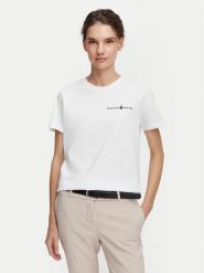 Beverly Hills Polo Club T-Shirt P-SS26W-TS085 Biały Regular Fit. Białe koszulki polo Beverly Hills Polo Club, l, bez wzorów, z bawełny, bez kołnierzyka, bez ramiączek. Za 139.99 zł.