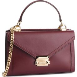 Torebka MICHAEL MICHAEL KORS - Whitney 30H8GWHM5L Oxblood. Czerwone torby na ramię MICHAEL Michael Kors, bez wzorów, ze skóry, na ramię, bez dodatków. W wyprzedaży za 699.00 zł.