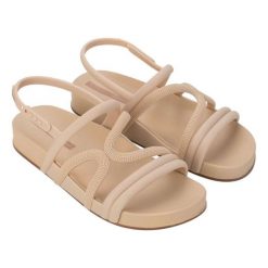 Sandały Ipanema Walk Sandal 27211 BF985 beżowe beżowy. Brązowe sandały bez wzorów, eleganckie, bez obcasa, bez zapięcia. W wyprzedaży za 255.37 zł.