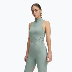 Koszulka treningowa damska Under Armour Vanish Elite Vent Tank. Zielone koszulki sportowe Under Armour, bez wzorów, bez ramiączek. Za 149.99 zł.