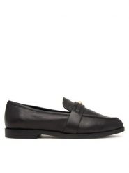 Aldo Lordsy Ellya 14403474 Czarny. Czarne lordsy Aldo, bez wzorów, ze skóry, bez obcasa, bez zapięcia. Za 389.99 zł.