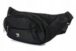 Saszetka czarna unisex Beltimore C28. Czarne torby na ramię bez wzorów, bez dodatków. Za 39.59 zł.