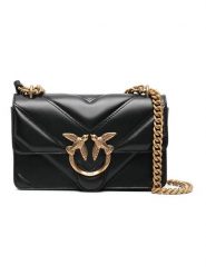 Pinko Skórzana torebka w kolorze czarnym - 22 x 14 x 7 cm rozmiar: onesize. Czarne torby na ramię Pinko, bez wzorów, z materiału, na ramię, pikowane, bez dodatków. Za 1,144.79 zł.