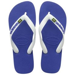 Klapki Havaianas Model 4110850 Kolor Niebieski. Niebieskie klapki Havaianas, bez wzorów, z gumy, bez obcasa. Za 149.20 zł.