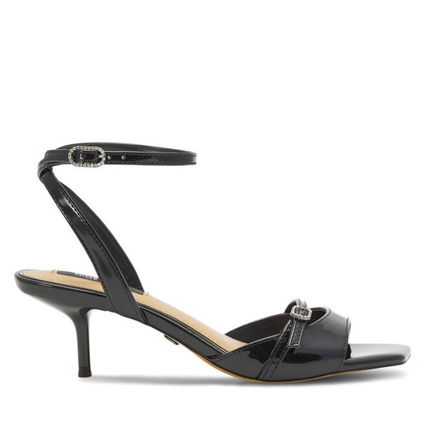 Sandały Nine West. Czarne sandały Nine West, bez wzorów, bez obcasa, na szpilce, bez zapięcia. Za 229.99 zł.