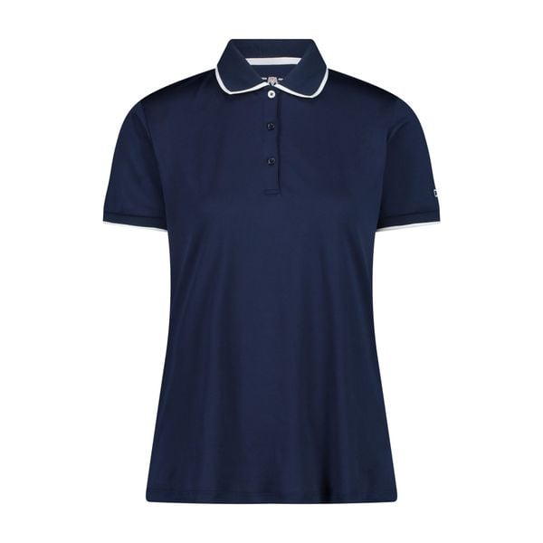 Damska koszulka polo CMP. Niebieskie bluzki CMP, na lato, bez wzorów, bez kołnierzyka, bez ramiączek. Za 139.00 zł.