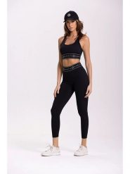Onamaste Legginsy sportowe "Millie" w kolorze czarnym rozmiar: S/M. Czarne legginsy Onamaste, m, bez wzorów, z materiału, z podwyższonym stanem, outdoorowe. Za 145.60 zł.