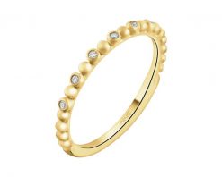 Pierścionek z żółtego złota z brylantami - 0,03 ct - próba 375. Żółte pierścionki Apart, z brylantem, złote. Za 1,990.00 zł.