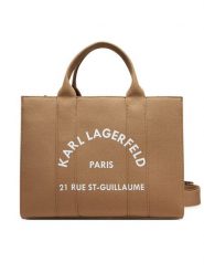 KARL LAGERFELD Torebka A1W50010 Brązowy. Brązowe torebki klasyczne KARL LAGERFELD, bez wzorów, z materiału, bez dodatków. Za 619.99 zł.