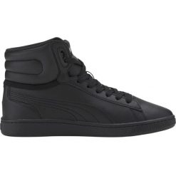 Damskie Buty Sportowe Vikky V2 Ze Skóry Ekologicznej O Średnim Kroju. Czarne obuwie sportowe Puma, ze skóry ekologicznej, trekkingowe. Za 249.99 zł.