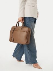 Nine West Torba na laptopa EO-LUXE SOCIETY-LA374-4792 Beżowy. Brązowe torby na laptopa Nine West, bez wzorów, ze skóry, bez dodatków. Za 299.99 zł.