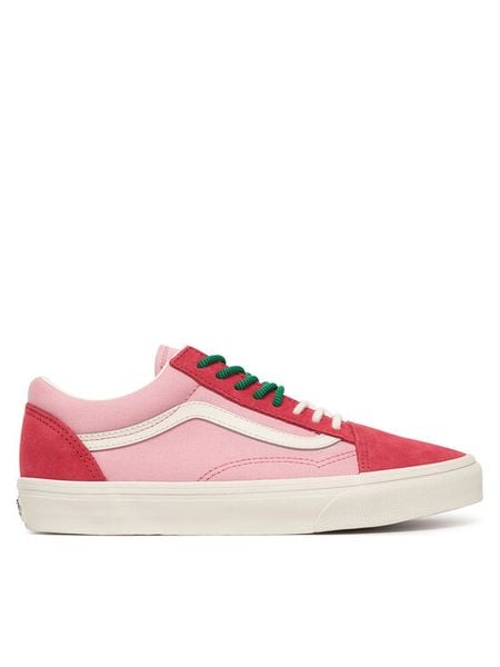 Vans Tenisówki Old Skool VN000EDYFO91 Różowy. Czerwone trampki Vans, bez wzorów, ze skóry, bez zapięcia. Za 274.99 zł.