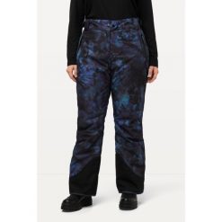 Damskie Spodnie funkcyjne spodnie narciarskie wodoodporne zapięcie na rzep. Niebieskie spodnie narciarskie Ulla Popken, plus size, bez wzorów, z materiału, narciarskie. Za 633.99 zł.