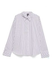 Vero Moda Koszula w kolorze biało-fioletowym rozmiar: XS. Białe koszule Vero Moda, xs, bez wzorów, z bawełny, bez kołnierzyka, bez ramiączek. Za 89.95 zł.