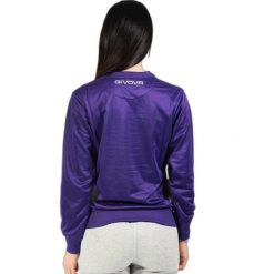 Sweter z okrągłym dekoltem Givova. Fioletowe swetry Givova, na zimę, bez wzorów, bez ramiączek. Za 175.99 zł.