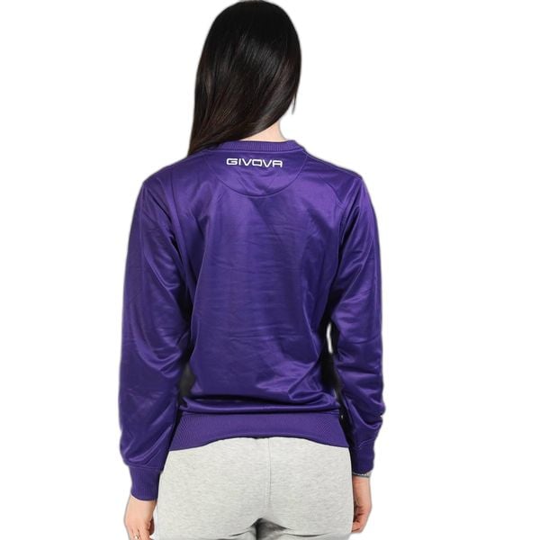 Sweter z okrągłym dekoltem Givova. Fioletowe swetry Givova, na zimę, bez wzorów, bez ramiączek. Za 175.99 zł.