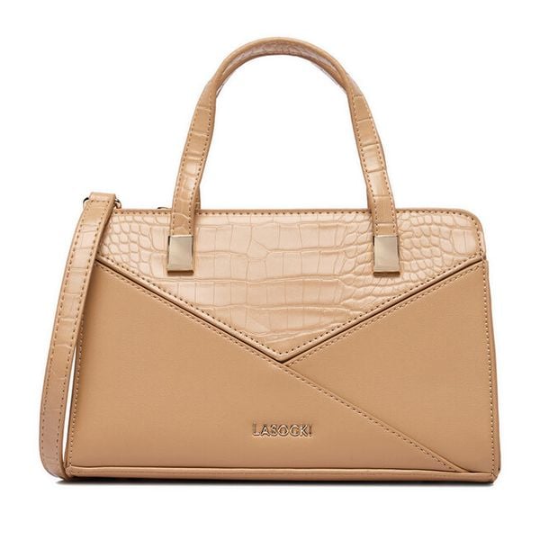 Torebka Lasocki. Brązowe torebki klasyczne Lasocki, bez wzorów, bez dodatków. Za 169.99 zł.