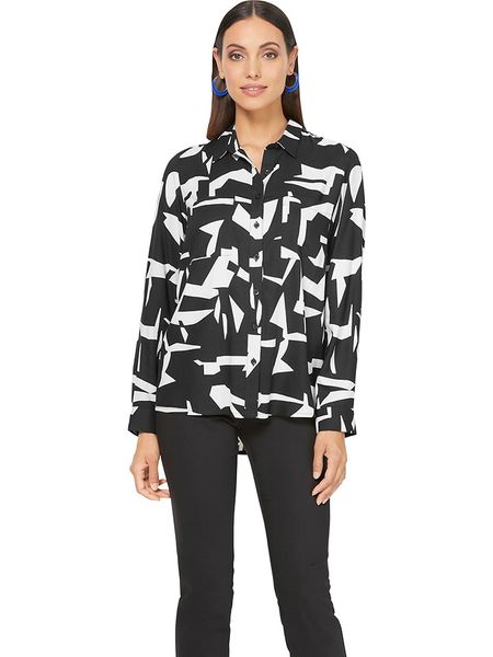 Heine Koszula w kolorze czarno-kremowym rozmiar: 38. Czarne koszule Heine, bez wzorów, z wiskozy, bez kołnierzyka, bez ramiączek. Za 74.28 zł.