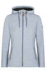 2058 Raniya - damska bluza z kapturem, chłodny błękit. Niebieskie bluzy 2117 OF SWEDEN, xl, z aplikacjami, z materiału, z kapturem. Za 218.75 zł.