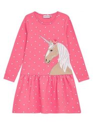 Danamade Sukienka "Feray" w kolorze różowym rozmiar: 122. Różowe sukienki Danamade, na co dzień, bez wzorów, z bawełny, bez kołnierzyka, bez ramiączek, maxi, proste. Za 113.36 zł.