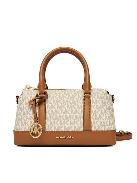 MICHAEL Michael Kors Torebka Andie 30S6G3PS1B Écru. Białe torebki klasyczne MICHAEL Michael Kors, bez wzorów, ze skóry, bez dodatków. Za 688.99 zł.