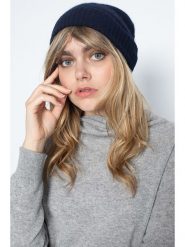Perfect Cashmere Czapka "Popi" w kolorze granatowym rozmiar: onesize. Niebieskie czapki Perfect Cashmere, bez wzorów, z kaszmiru. Za 169.26 zł.