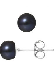 Mitzuko Kolczyki-wkrętki z perłami w kolorze granatowym rozmiar: onesize. Niebieskie kolczyki Mitzuko, z perłą, srebrne. Za 195.77 zł.