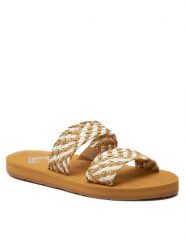 Roxy Klapki ARJL101177 Brązowy. Brązowe klapki Roxy, ze skóry, bez zapięcia. Za 119.99 zł.